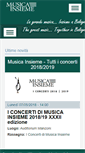 Mobile Screenshot of musicainsiemebologna.it